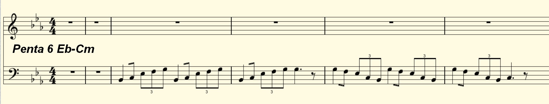 Eb Major Penta Riff